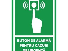 Indicatoare pentru buton de alarma in caz de urgenta